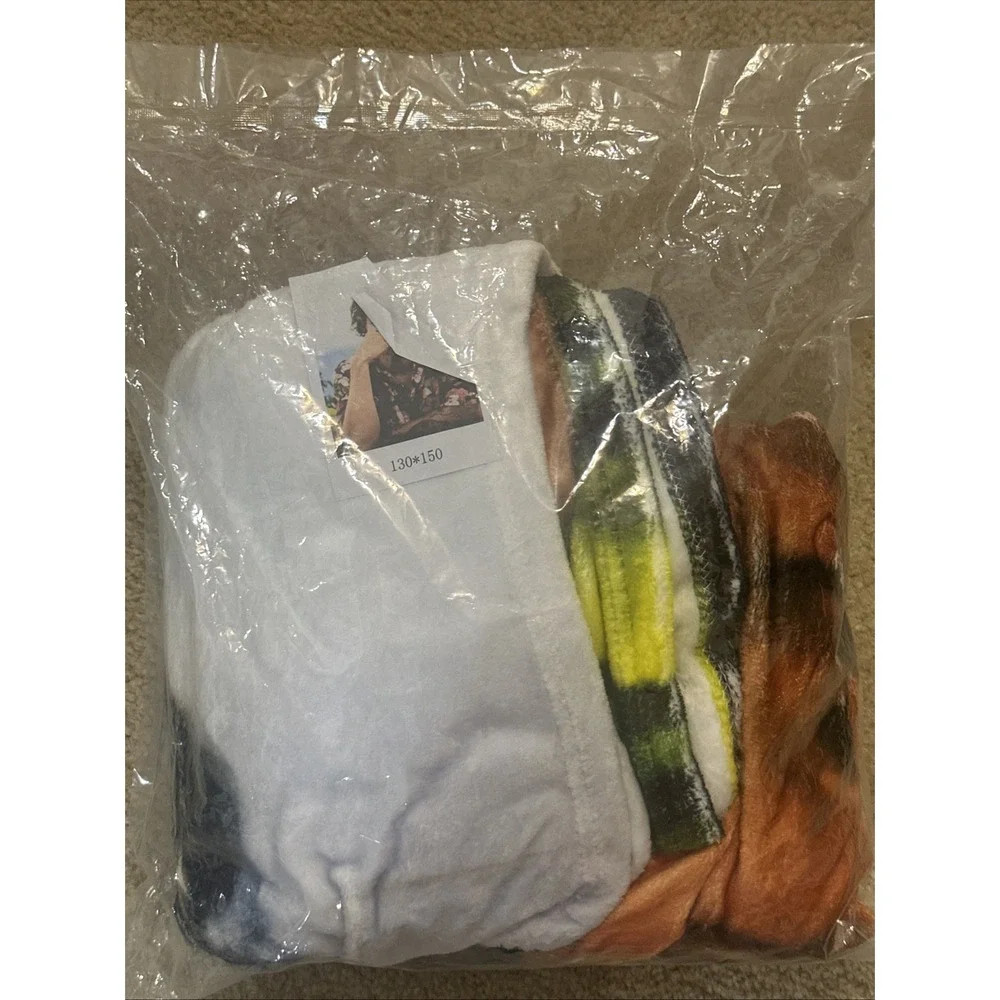 Harry Styles Photo Print Fleece Throw Blanket Soft Plush 130x150cm New‎